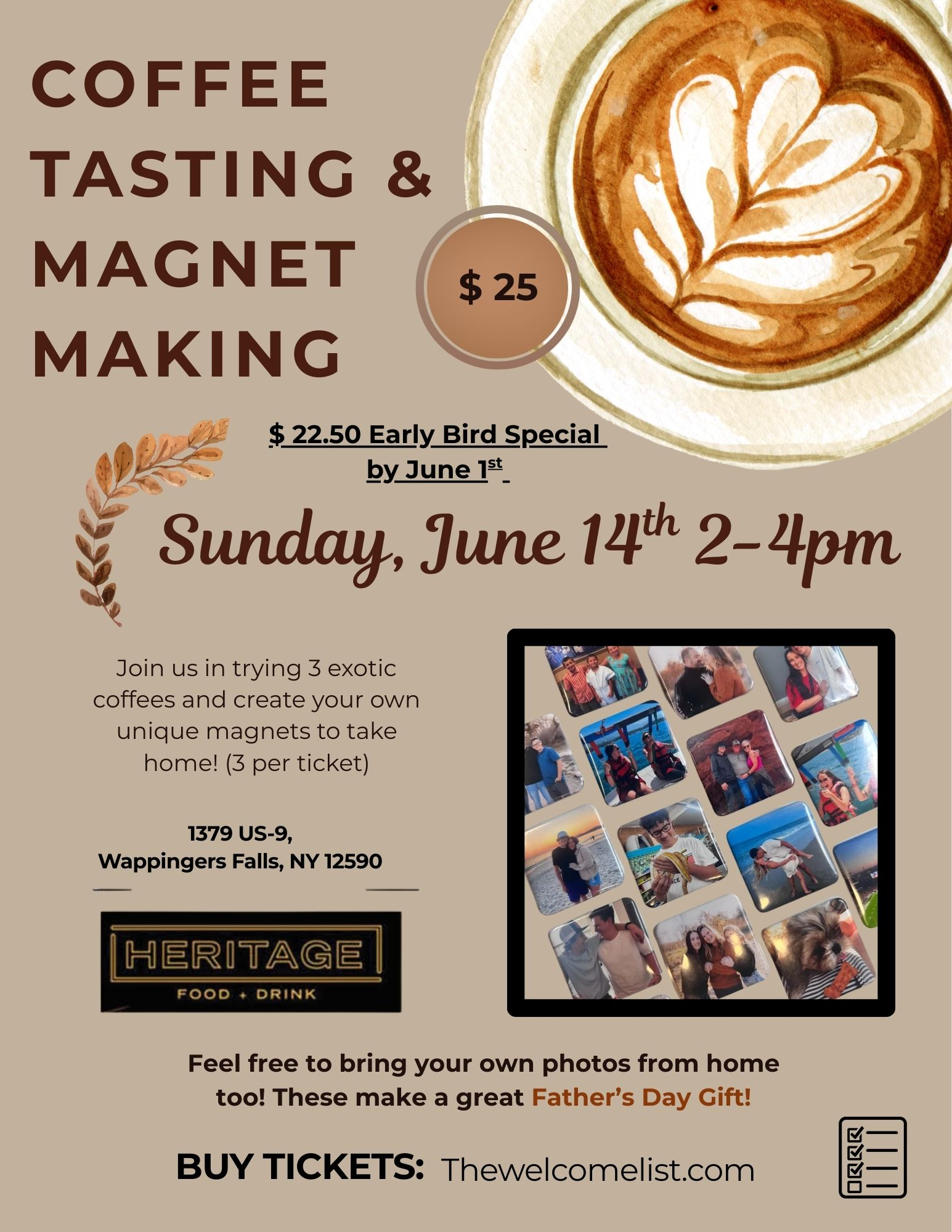 Coffee Tasting & Magnet Making